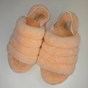 UGG Oh Fluff Yeah Slides Peach Women's Size 9